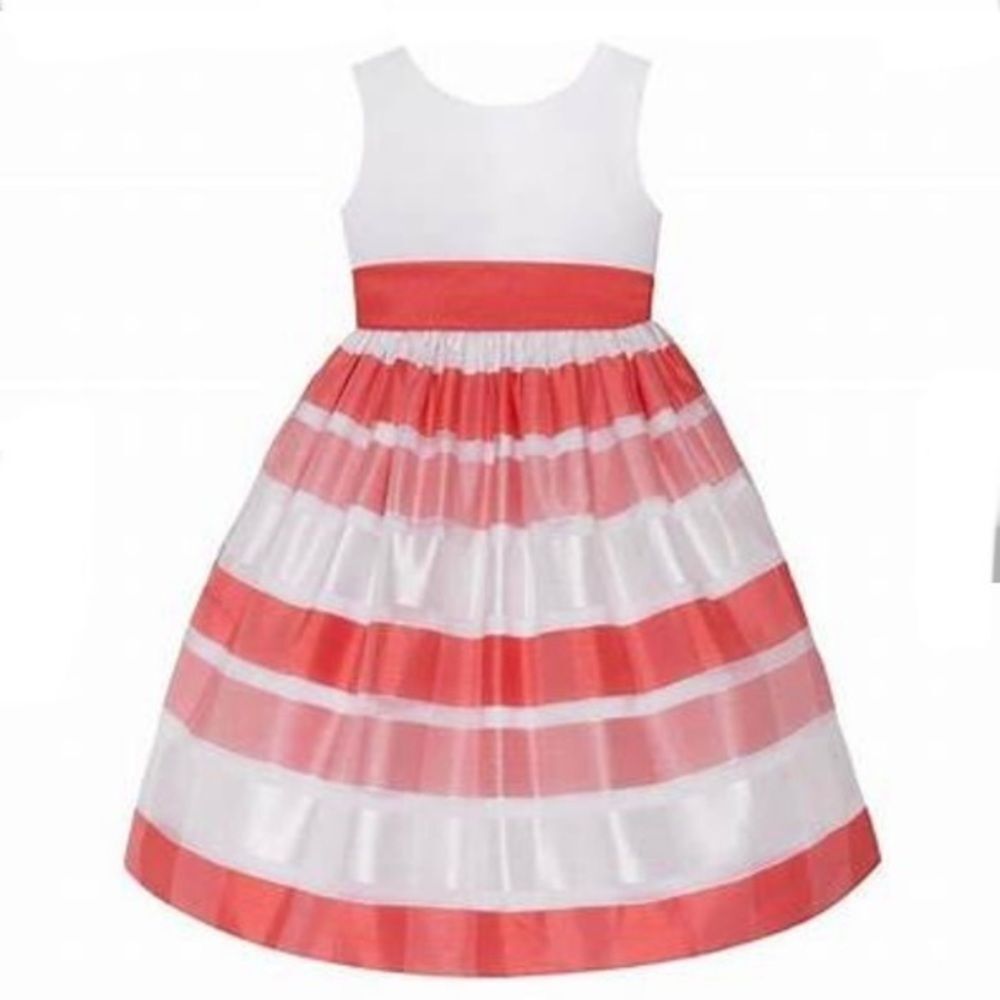 American Princess White & Pink Occasion Dress 5